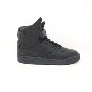 Adidas Jeremy Scott JS Wings 4.0 Forum Hi GY4419 Shoe Sneaker Black Mens 8 or 9